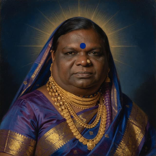 Sacred oil icon of Dalit Mata